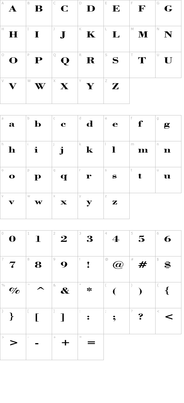 poster character map