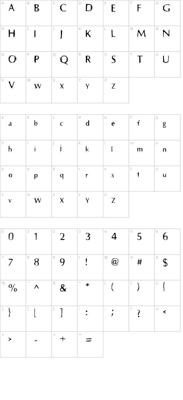 prehistoric character map