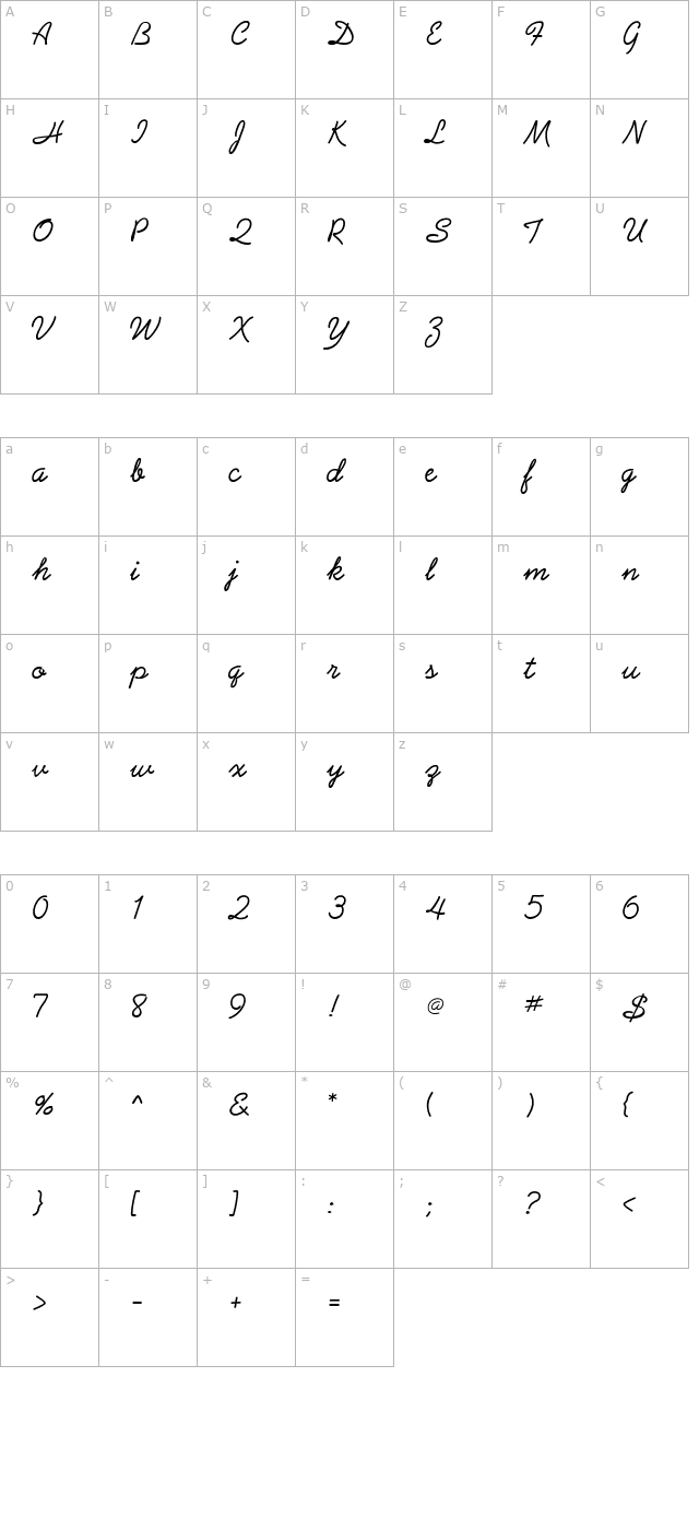 preludeflf character map