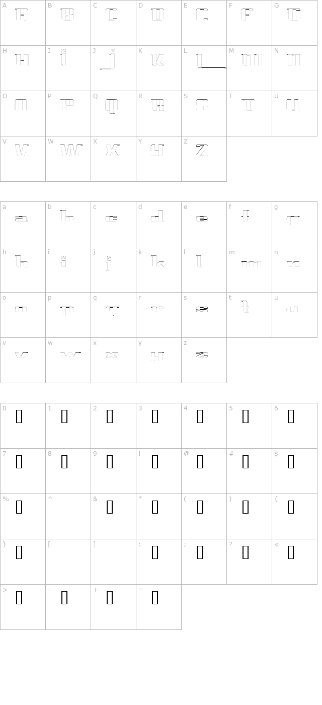 princealbertoutline character map