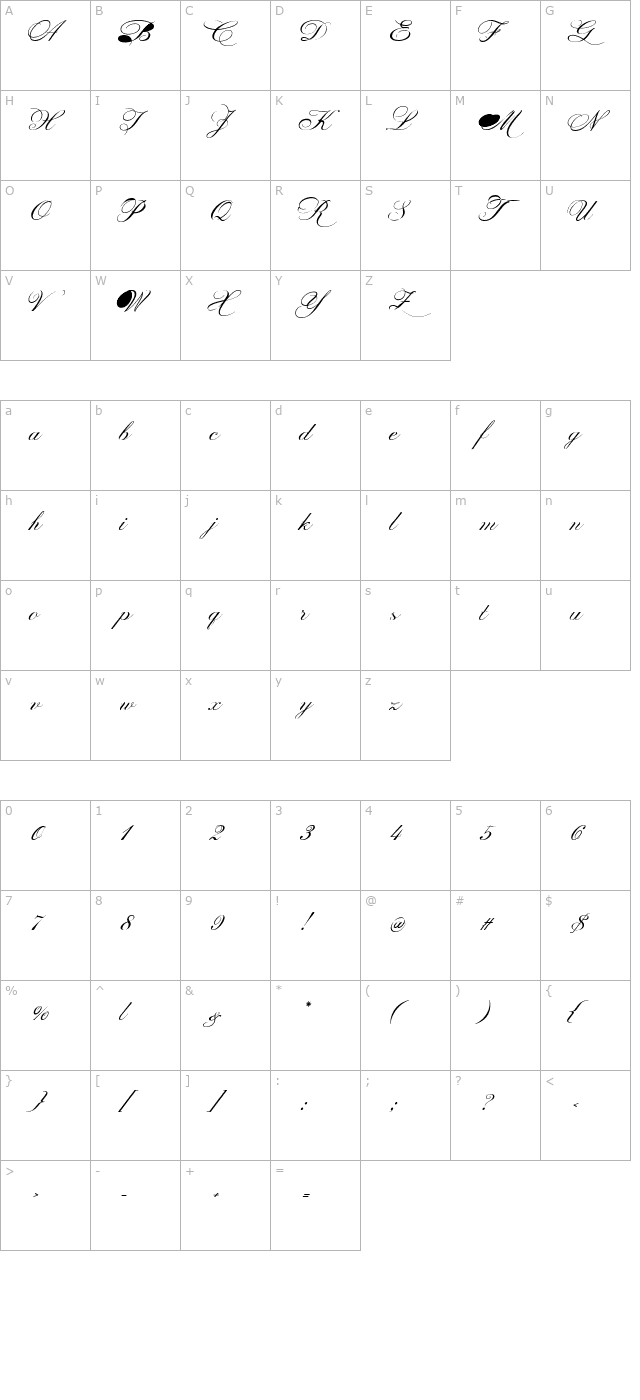 printscharming-versionoblique character map