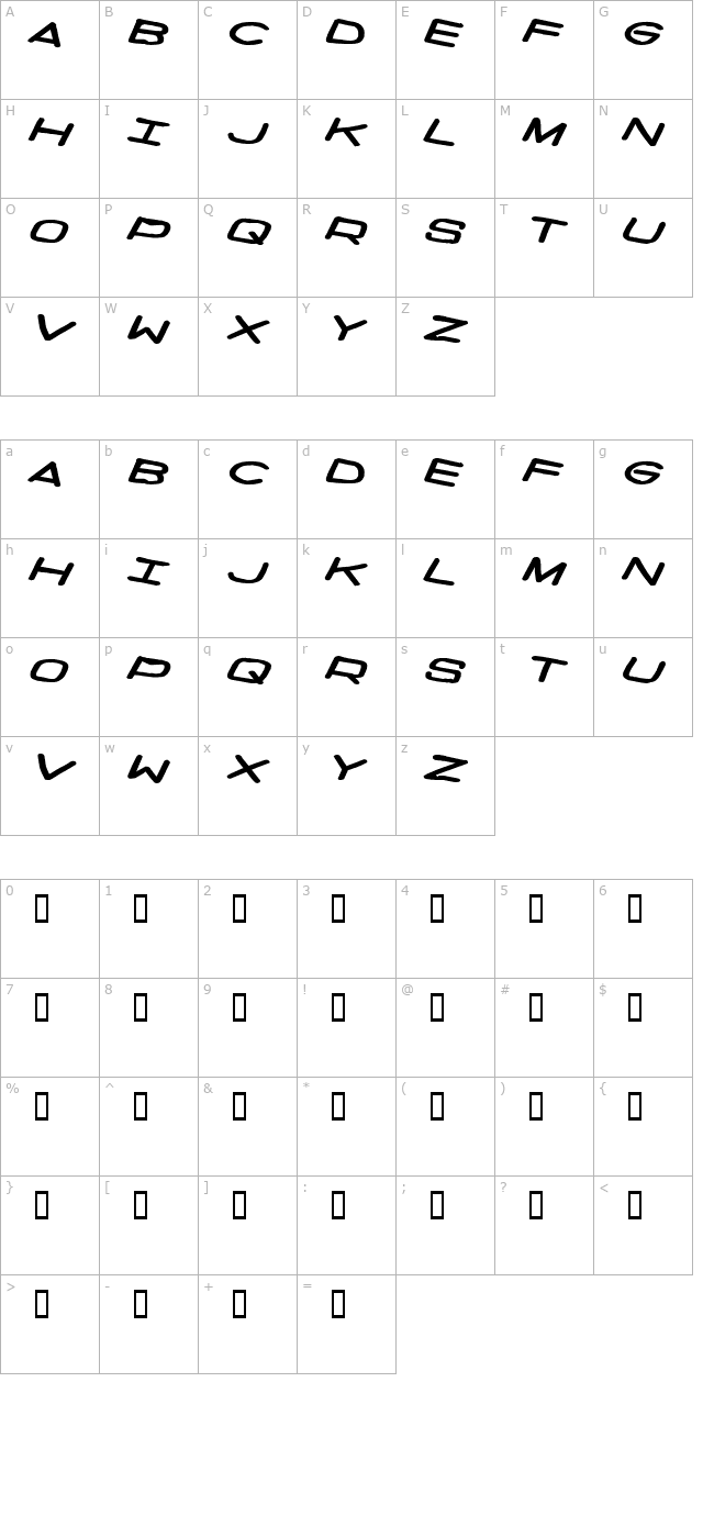 PrivateInvestigations character map