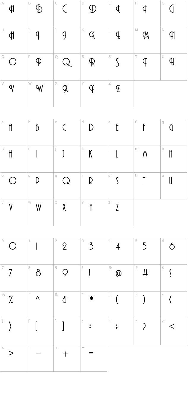 promenade character map