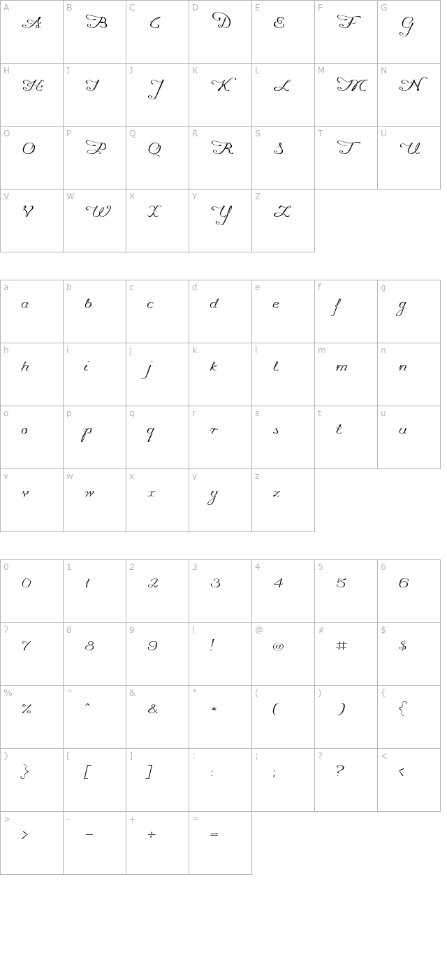 promocyja-regular character map