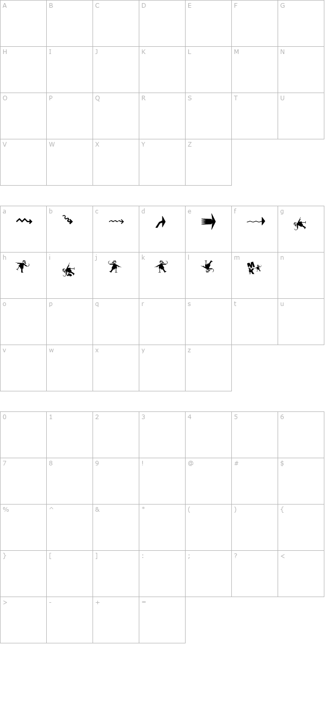 Prothesis-Caripix character map