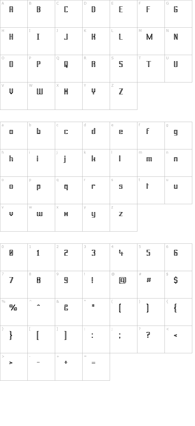 prussian-brew character map