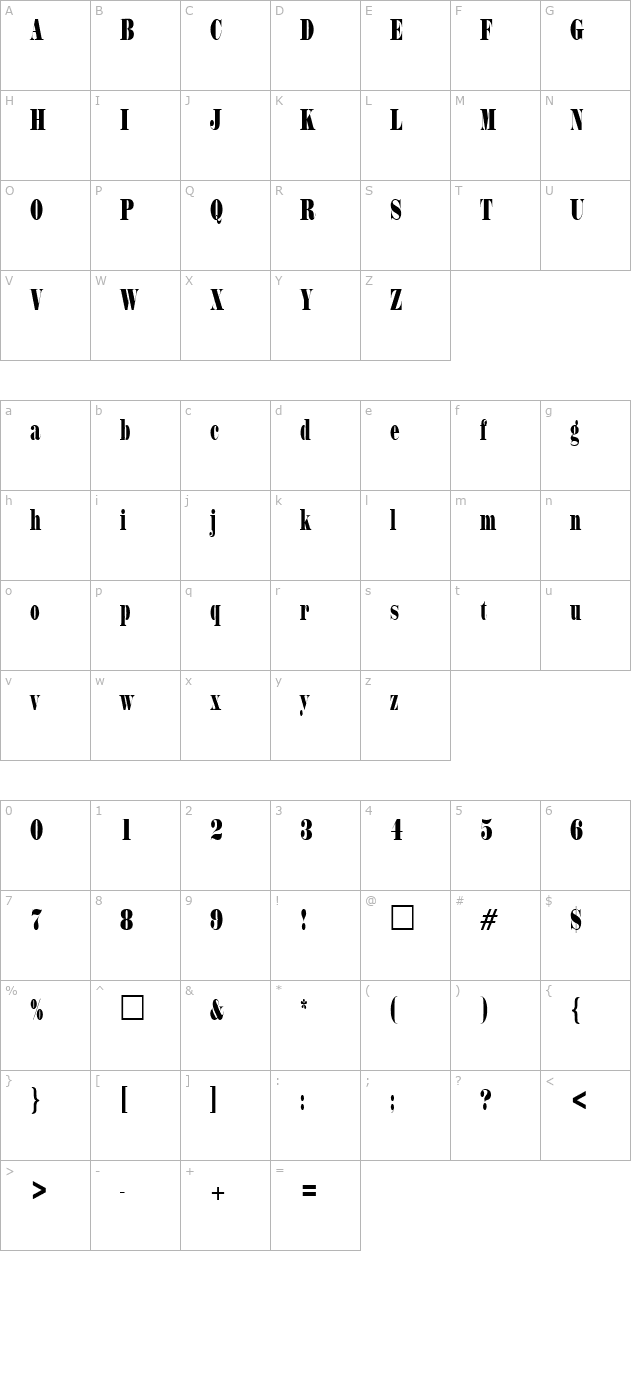 pt-cargo-compressed character map