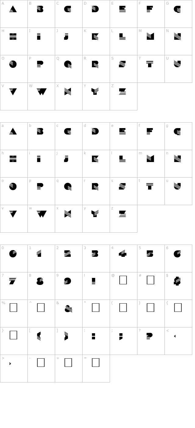 pt-moda character map