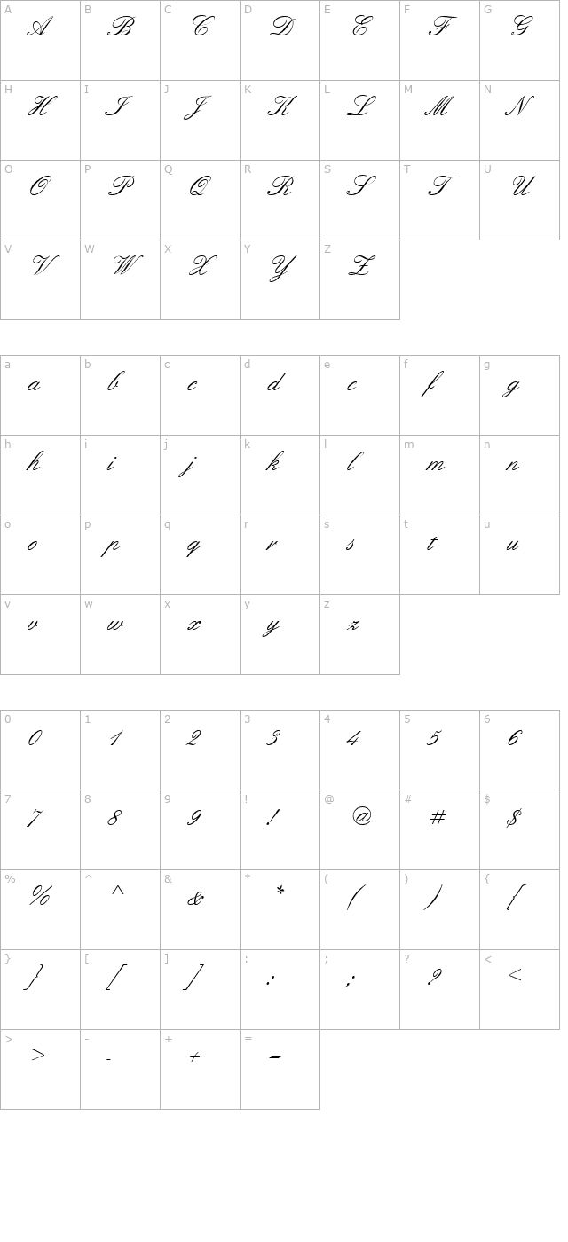 pt-orchid-light character map