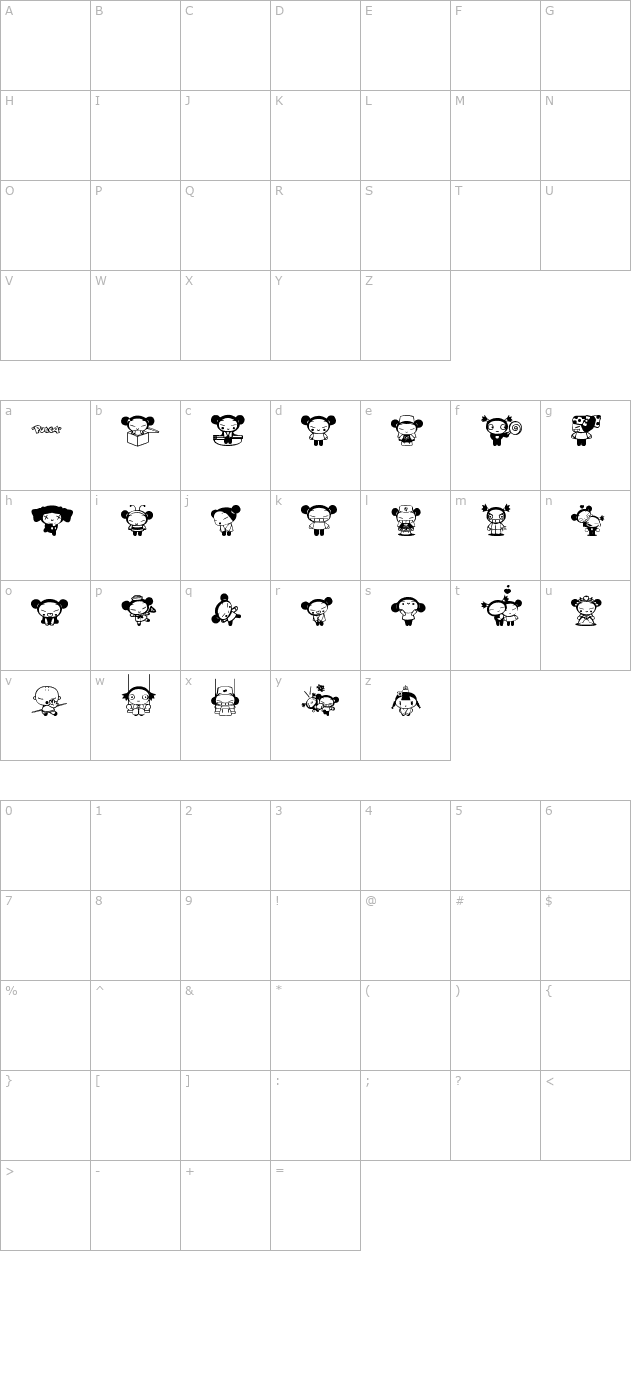 Pucca character map