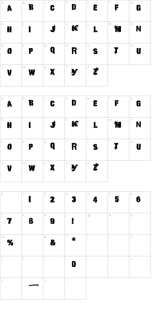 punk-kid character map