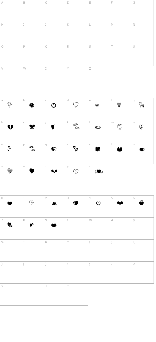 purimoheart character map