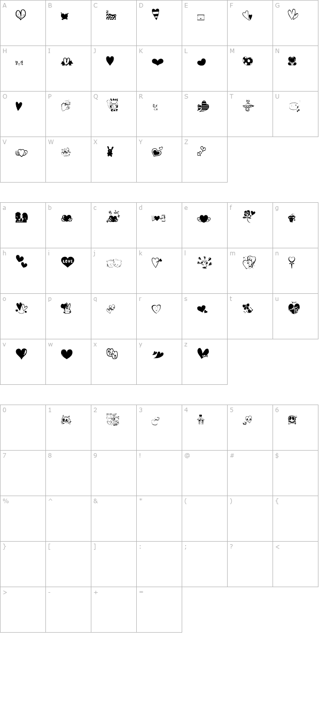 purimolove character map