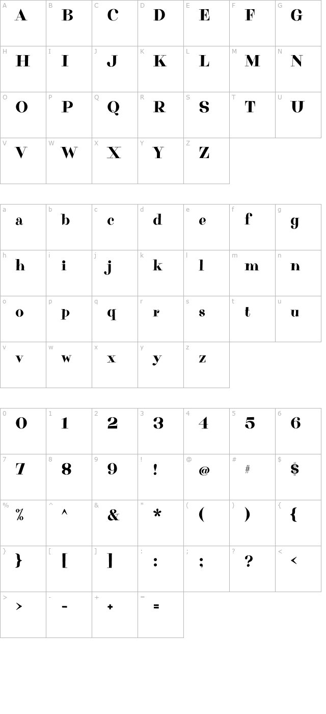 Purple Purse character map