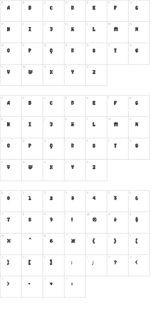 quadchannelfour character map