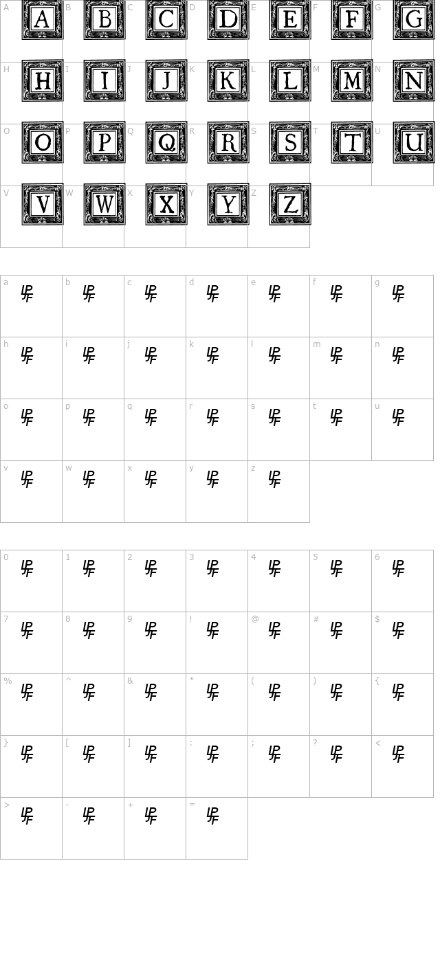 QuaNauticale_Initials_No2 character map