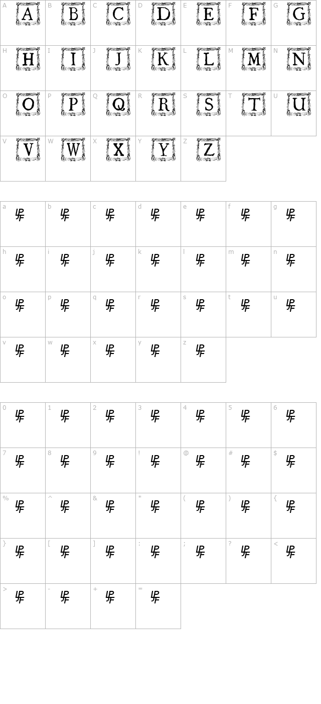 QuaNauticale_Initials_No3 character map