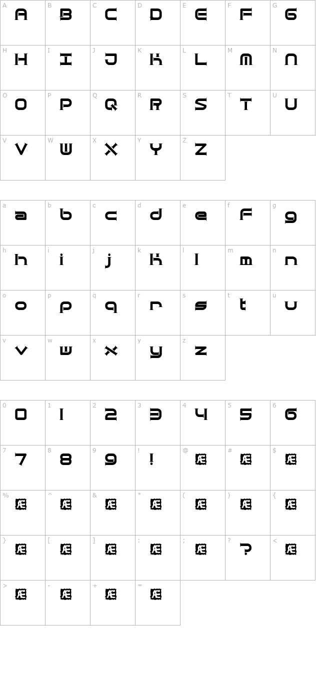 quantum-taper-brk- character map