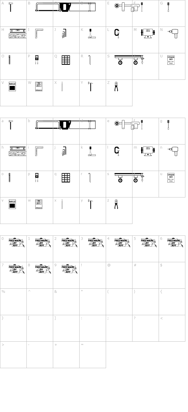 Quick Fix JL character map