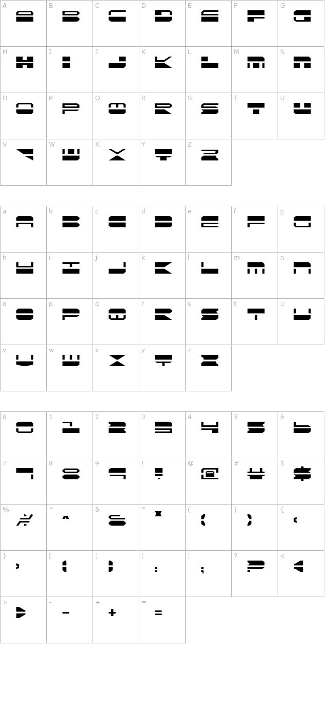 quickmark character map