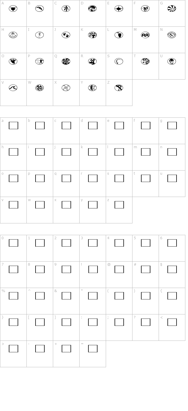 Radbats 2 character map