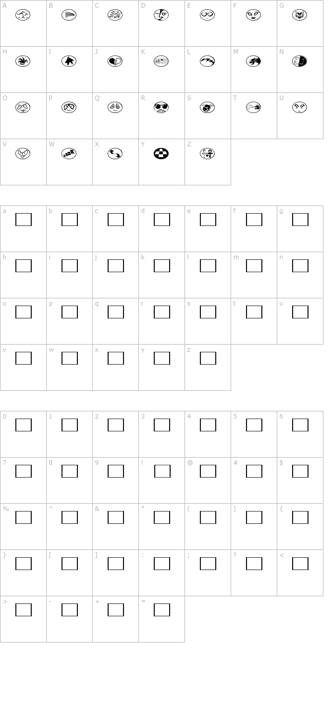 Radbats 3 character map