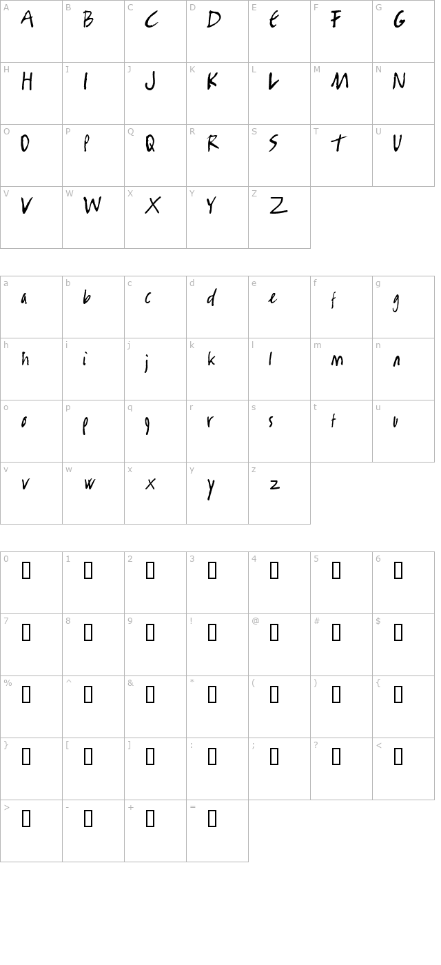 rambo-killer character map