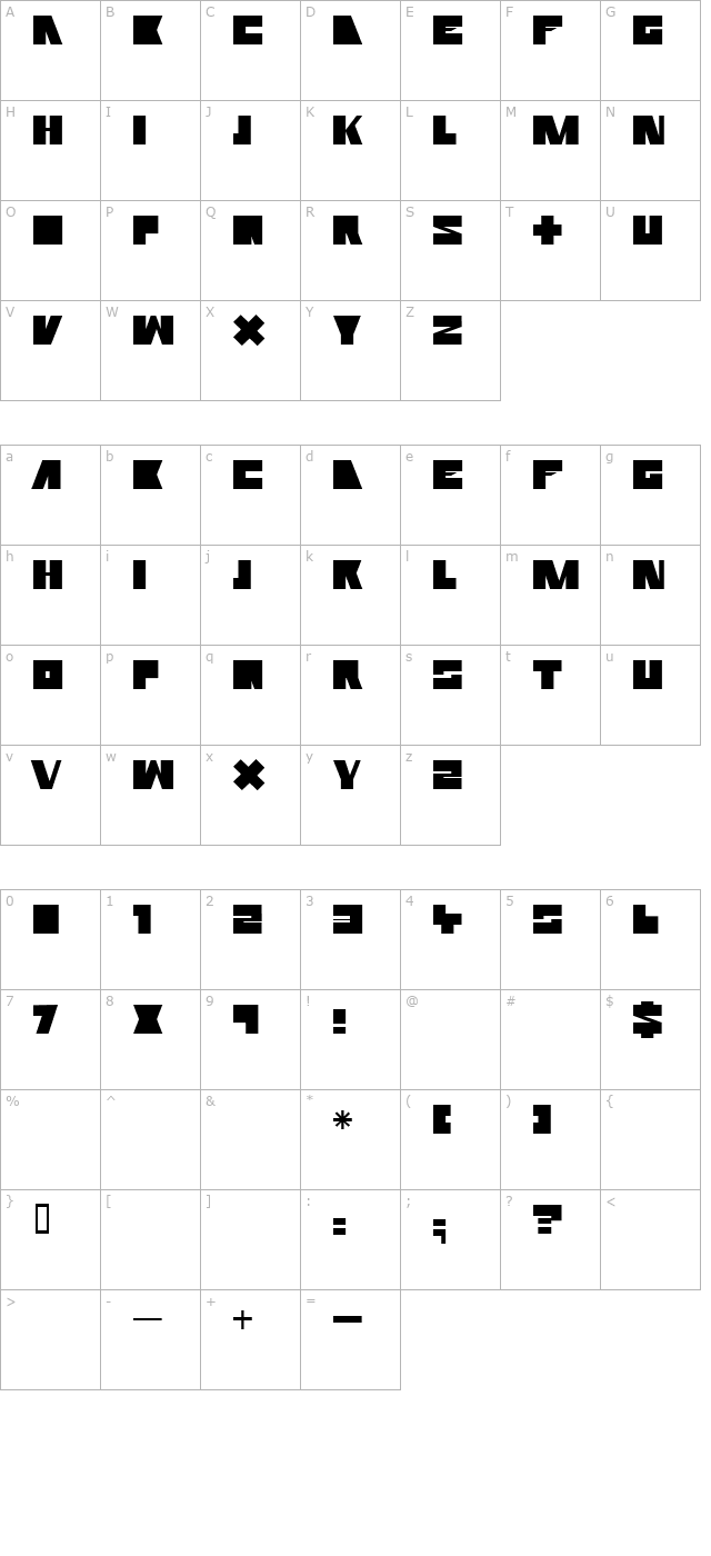 rammstein-remix character map