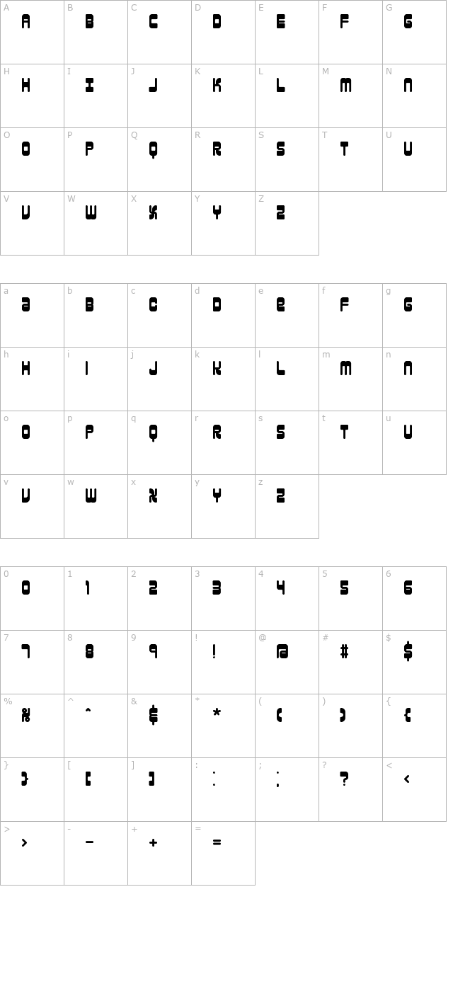 Reason BRK character map