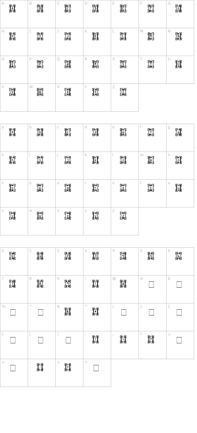 Recognition character map