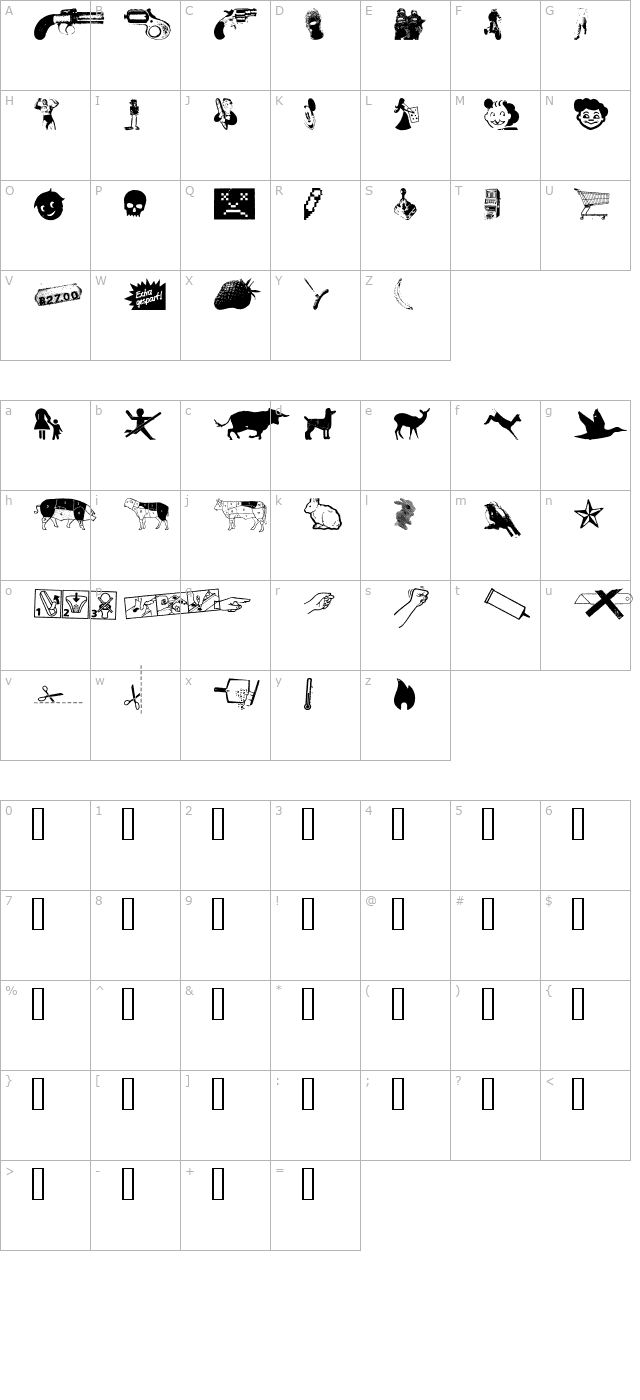 reconstructding character map