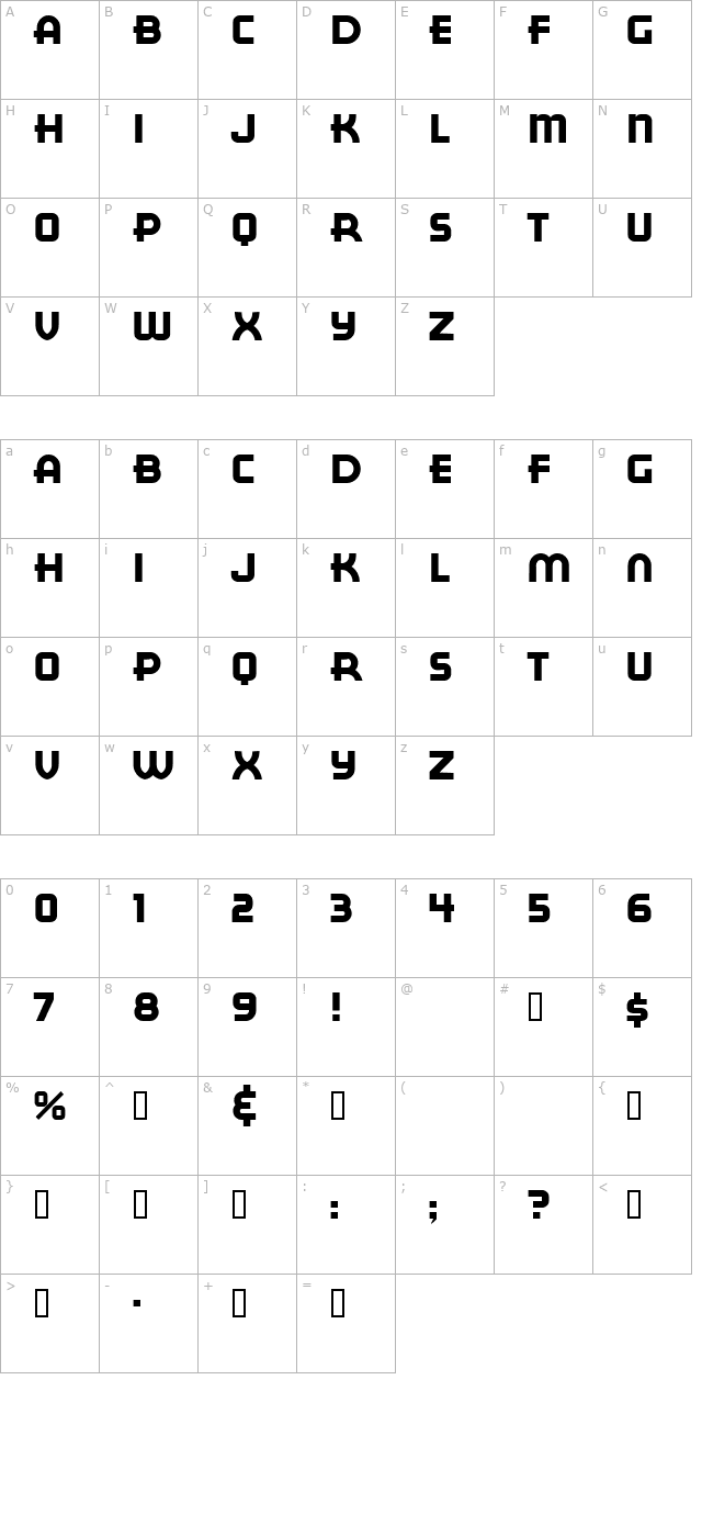 red-circle character map