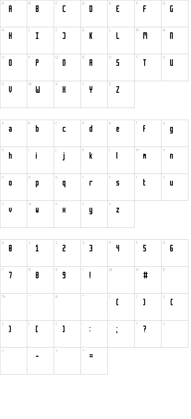 retriga character map