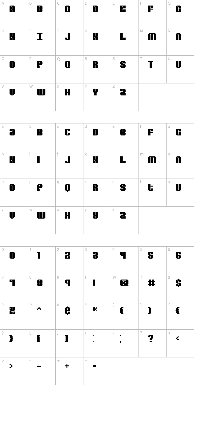 Revert BRK character map