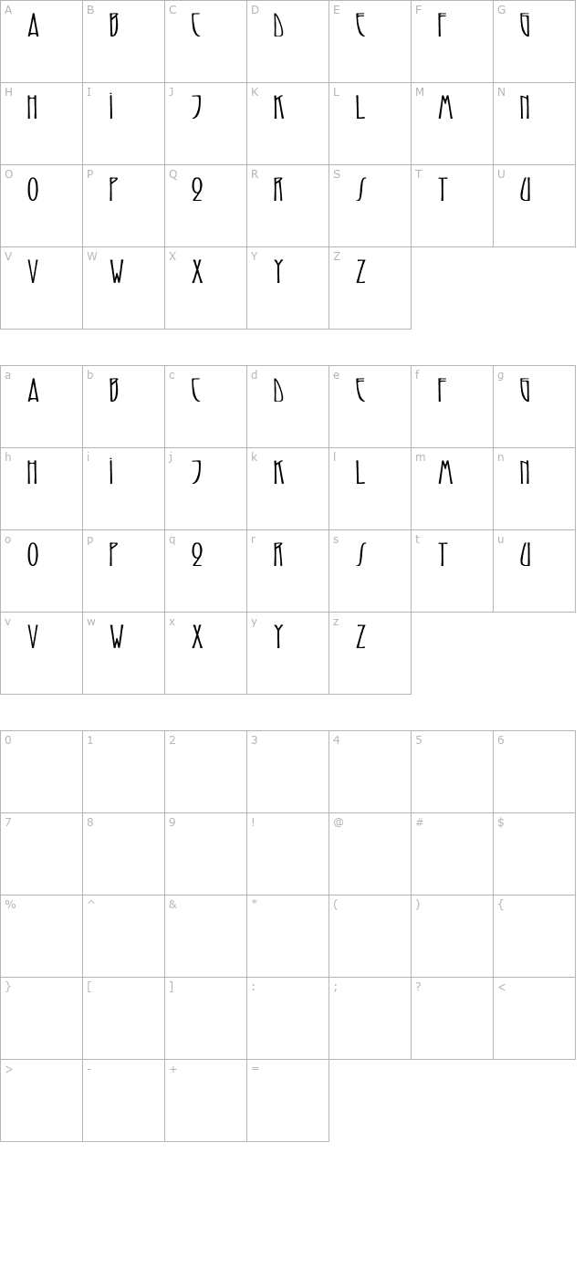 reynoldcaps-cn-bold character map