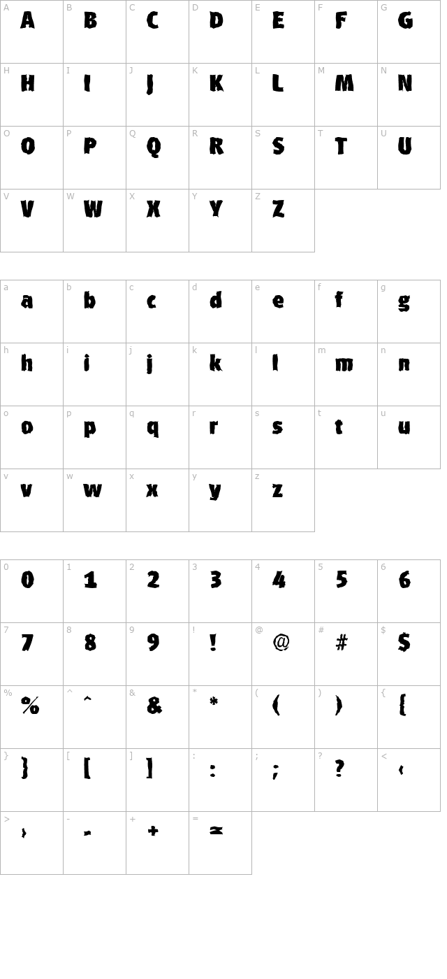 RichardBeckerRandom-Heavy-Regular character map