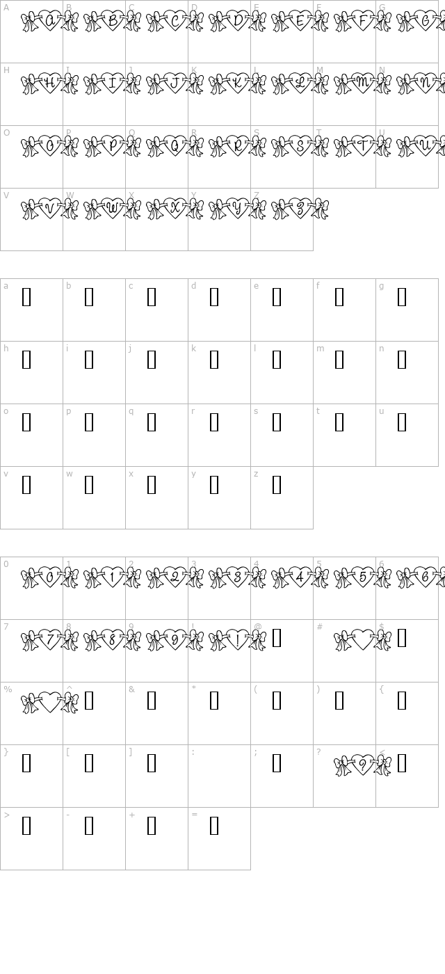 rmbowhrt character map