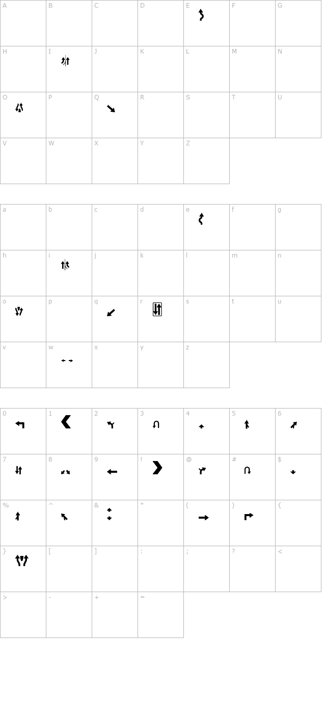 roadgeek-2005-arrows-2 character map