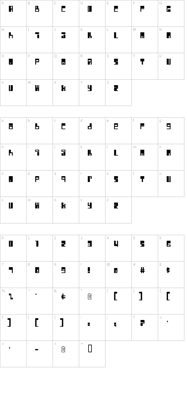 rocket character map