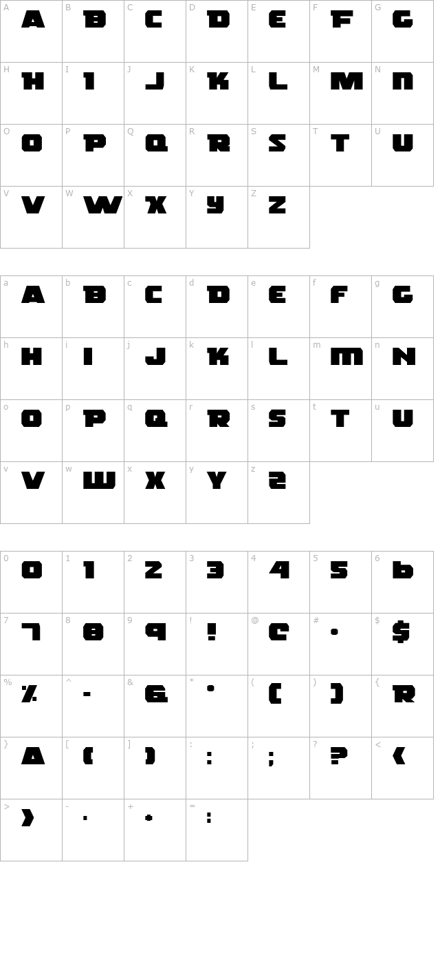 Rogue Hero Expanded character map