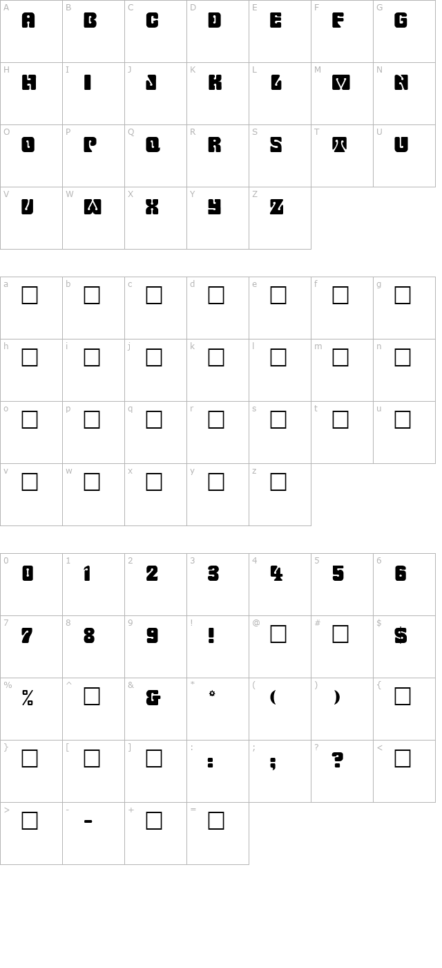 RomulanFake character map