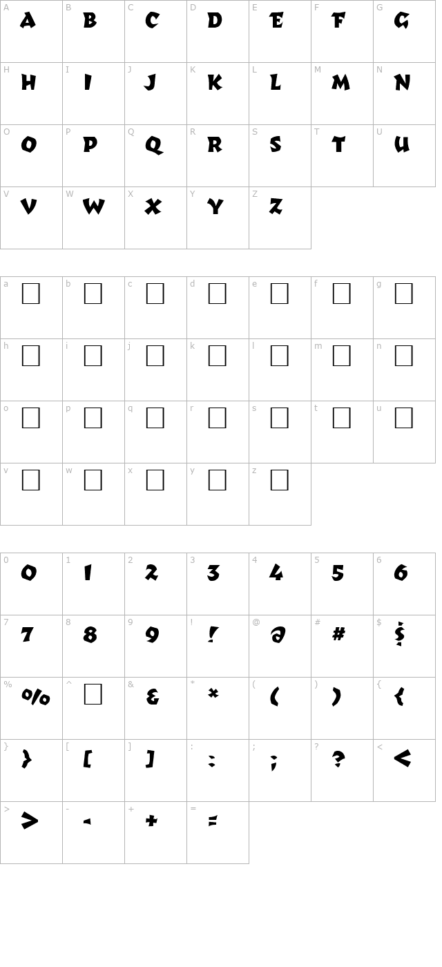 RomulanHawk character map