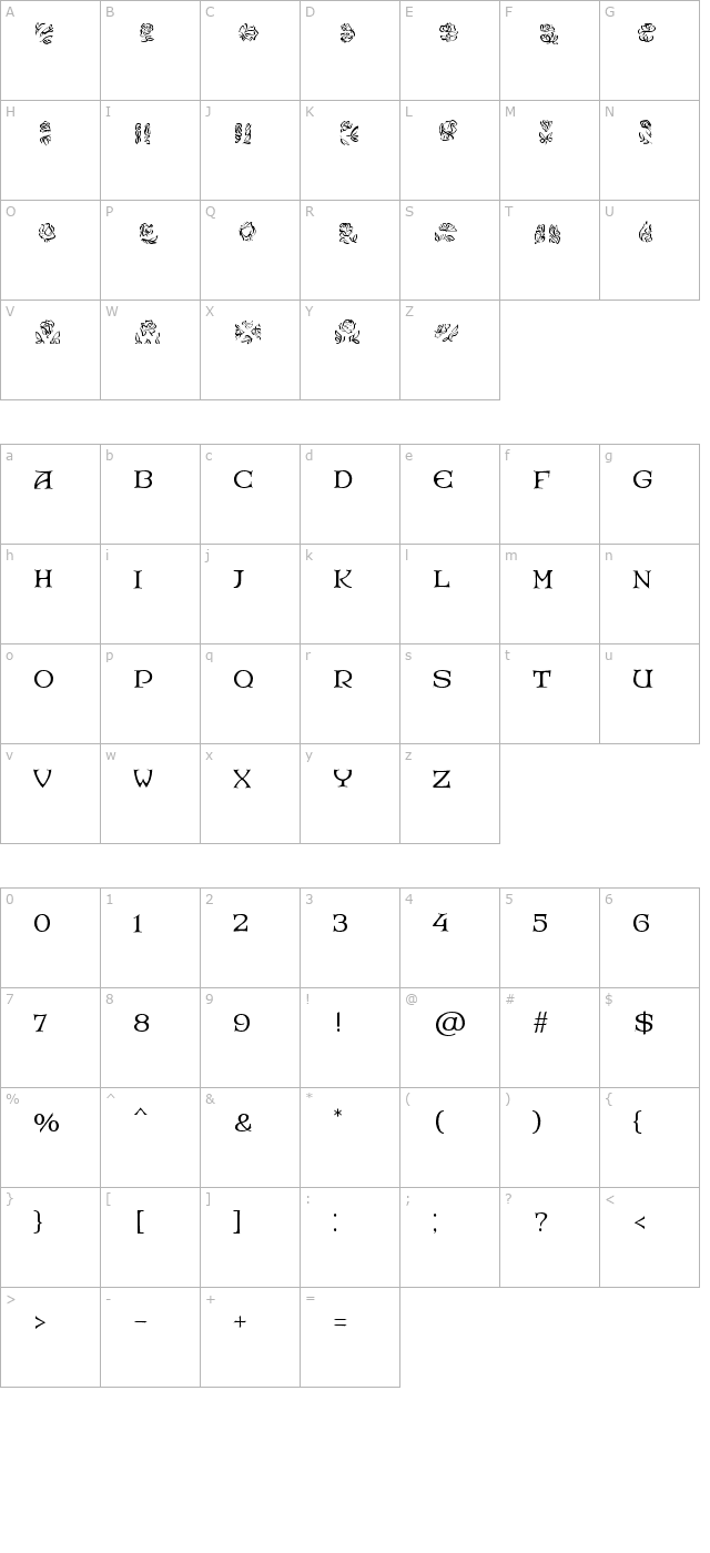 RoseGardenEF-InlayTwo character map