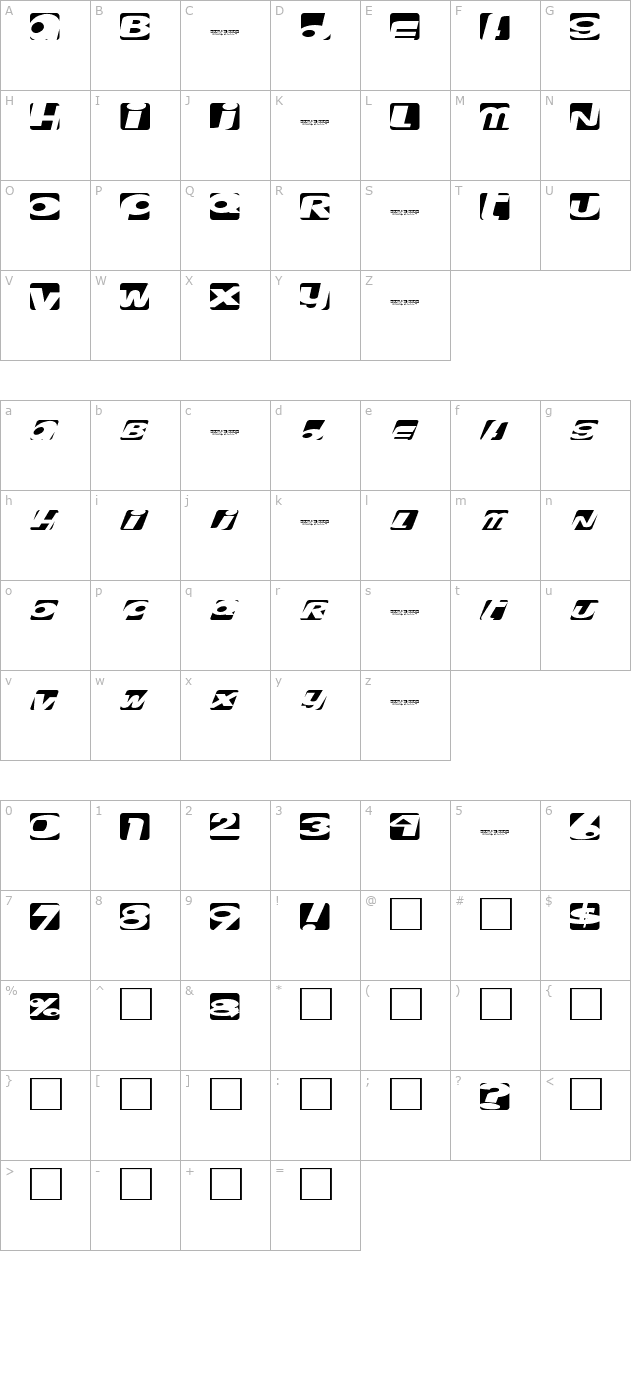 royal-box character map