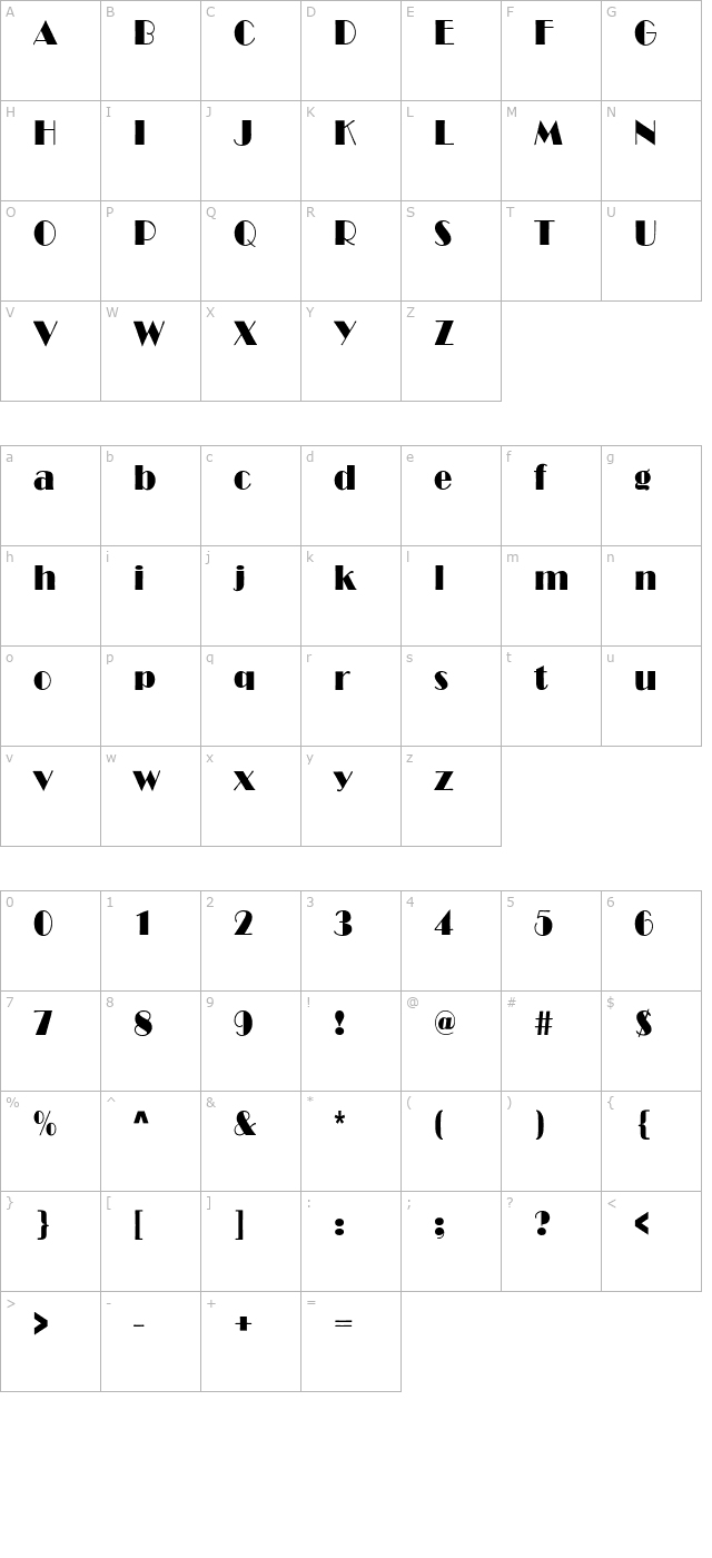 RoyaltonCnd-Normal character map