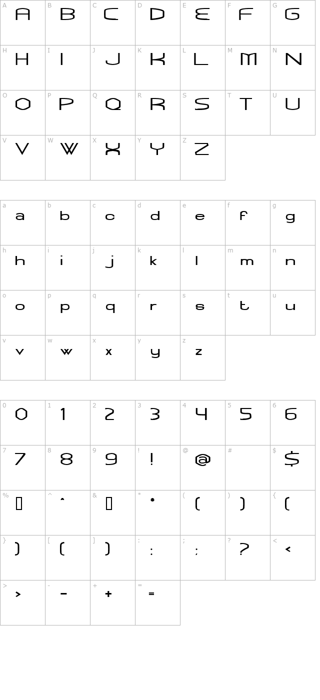 rubbed-normal character map