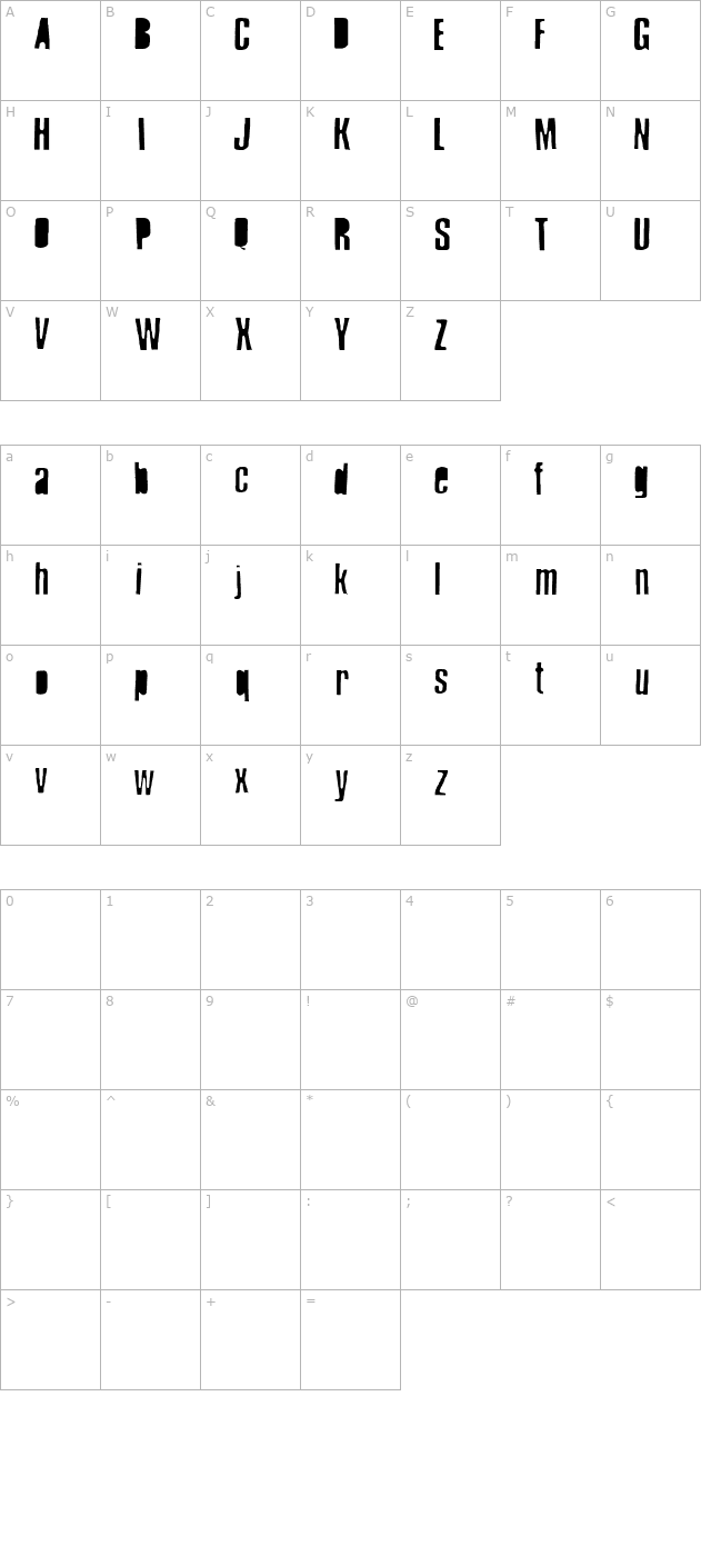 RubOn character map