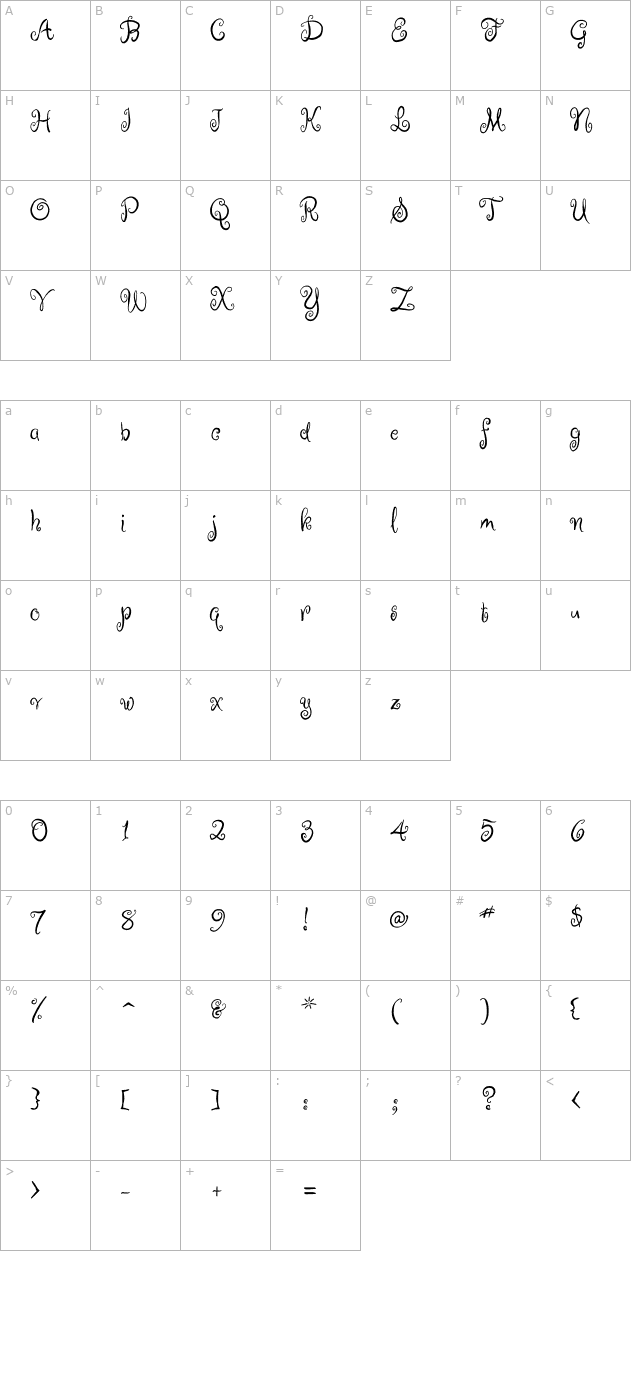 ruge-boogie character map