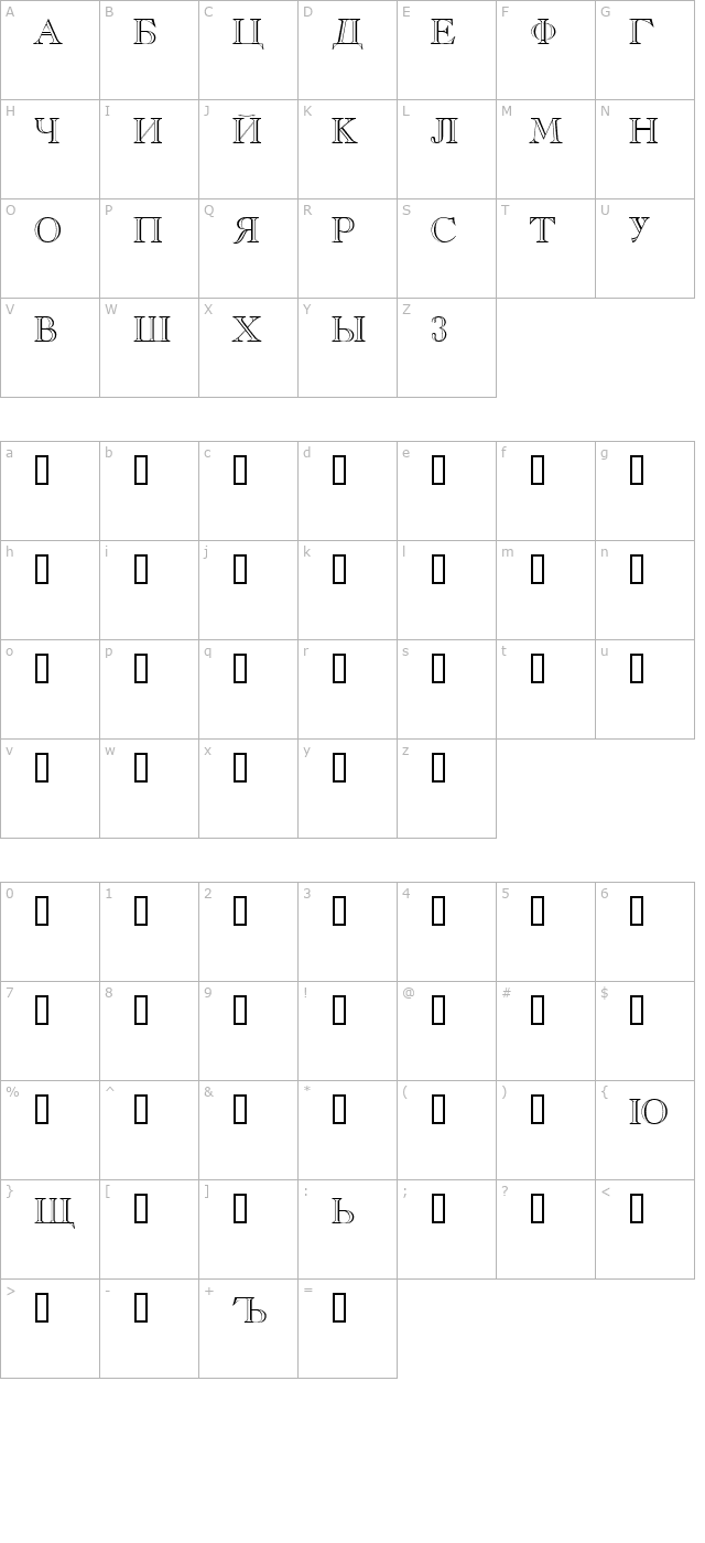 russkij-otkrytyjdemo character map