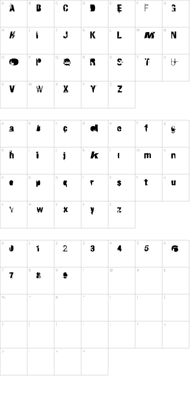 RvD Traktorfahrer character map